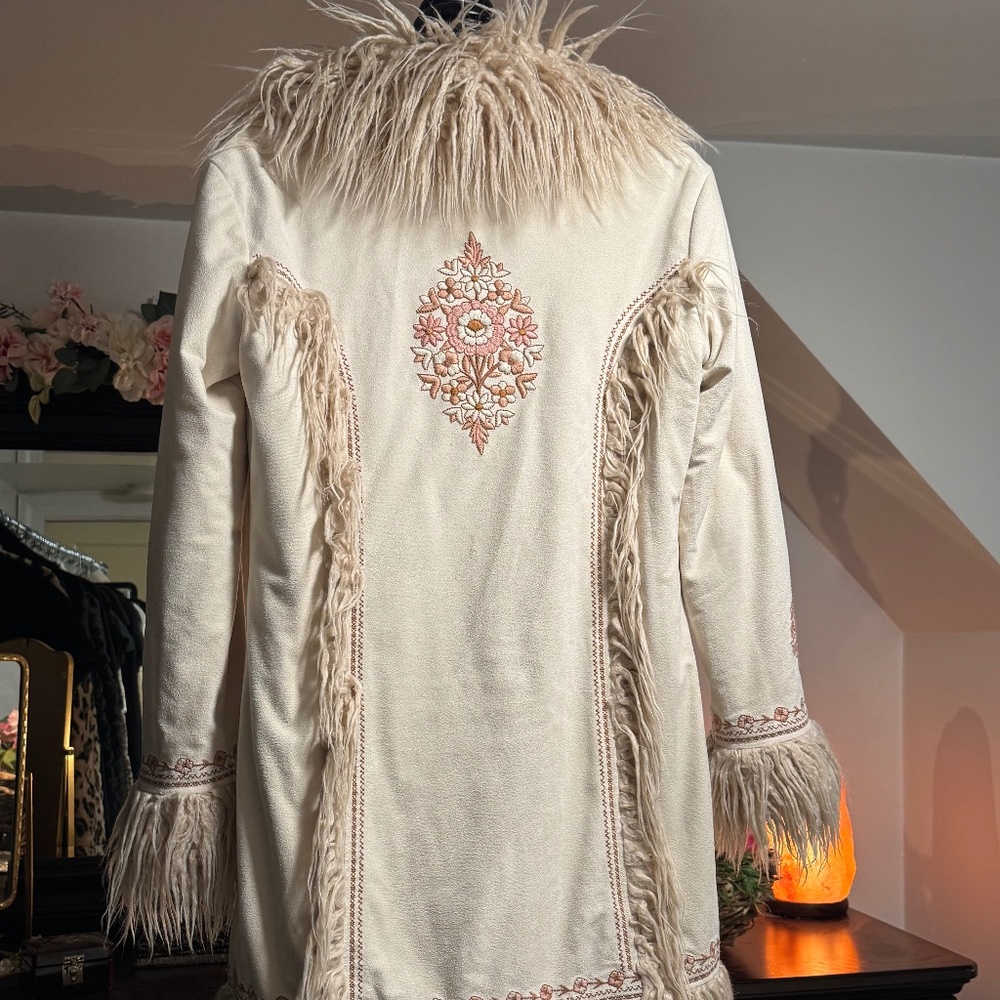 Spell & The Gypsy Collective Joplin Shearling / Penny Lane Jacket S/M - Picture 9 of 13